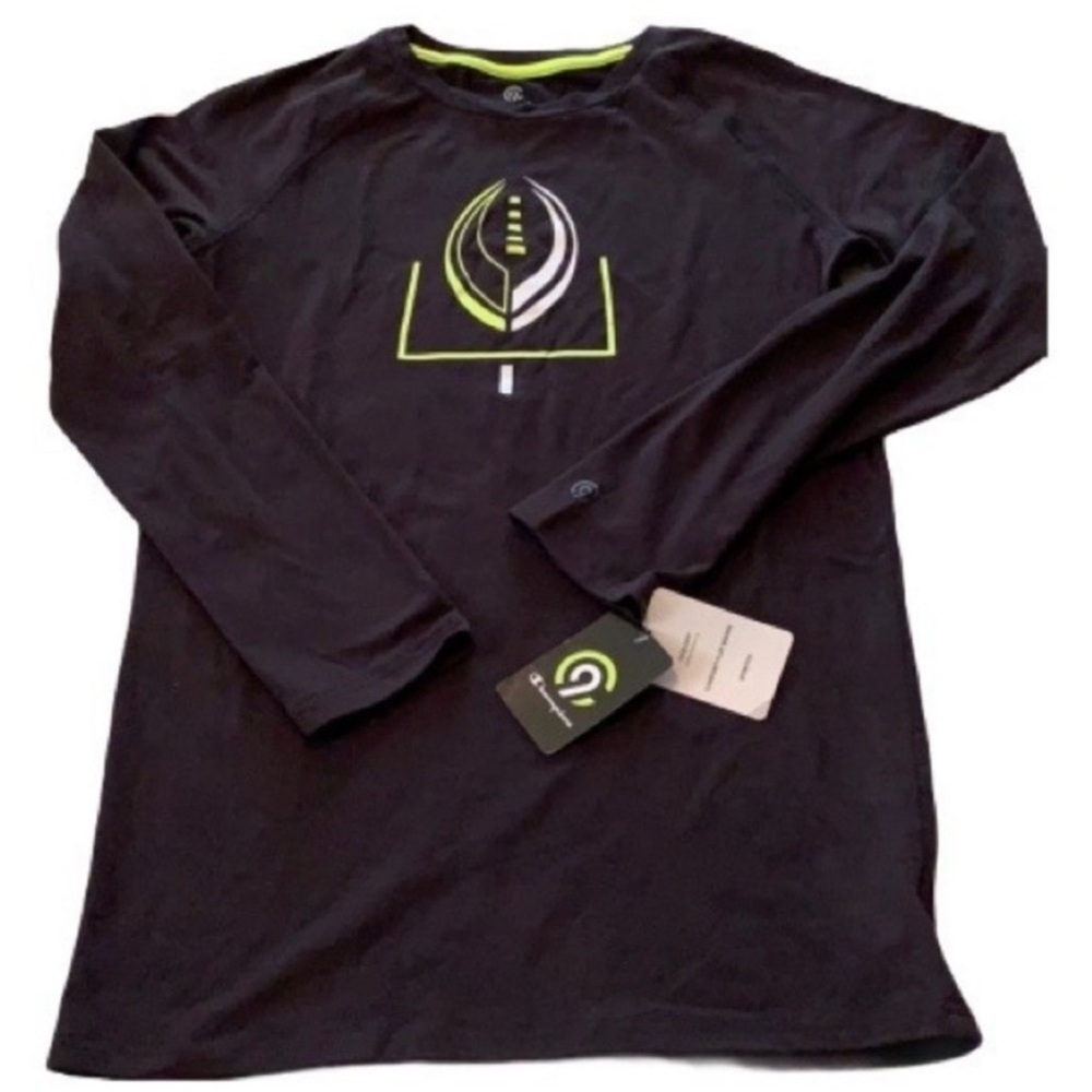 Champion C9 Duo Dry Big Boy’s Long Sleeve Football Graphic T-Shirt